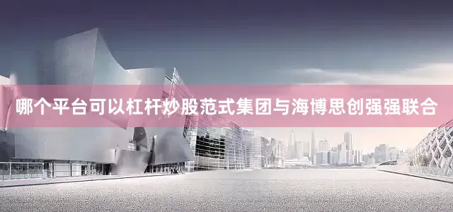 哪个平台可以杠杆炒股范式集团与海博思创强强联合